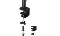 Techly ICA-LCD 382-D Βάση Γραφείου για 2 Οθόνες έως 27" με Βραχίονα Μαύρο